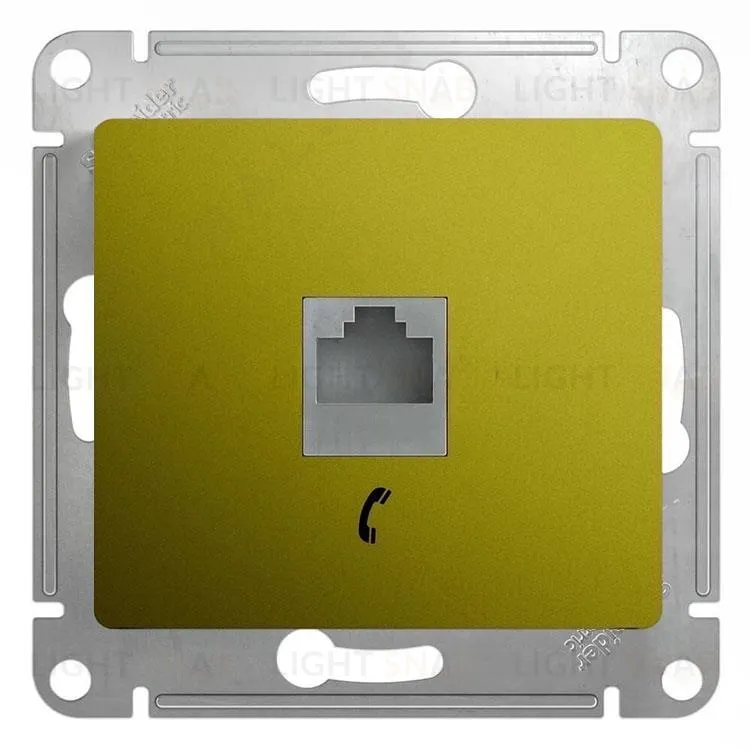 Розетка телефонная Schneider Electric Glossa RJ11 фисташковый GSL001081T GSL001081T