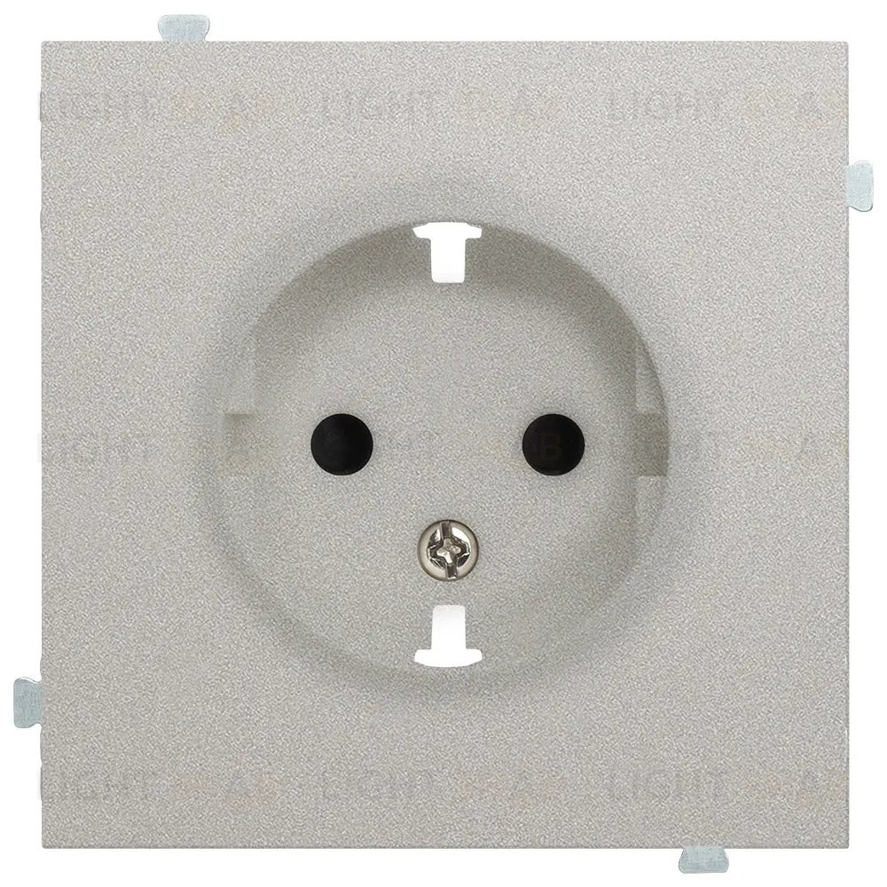 Rikett Лицевая панель для розетки 2к+з платина 35632 PL 35632 PL