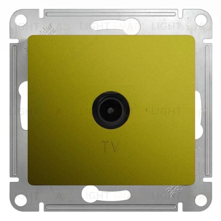 Розетка телевизионная проходная Schneider Electric Glossa фисташковый GSL001092 GSL001092