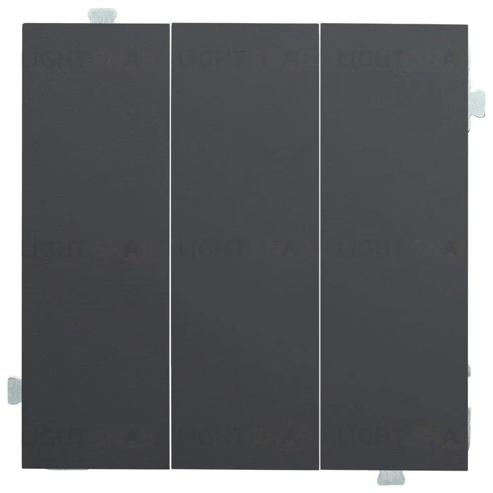 Rikett Клавиши трехклавишного выключателя черный матовый 35661 MB 35661 MB