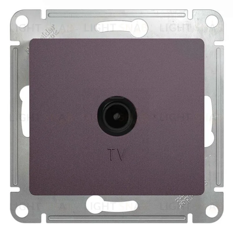 Розетка телевизионная Schneider Electric Glossa сиреневый туман GSL001491 GSL001491