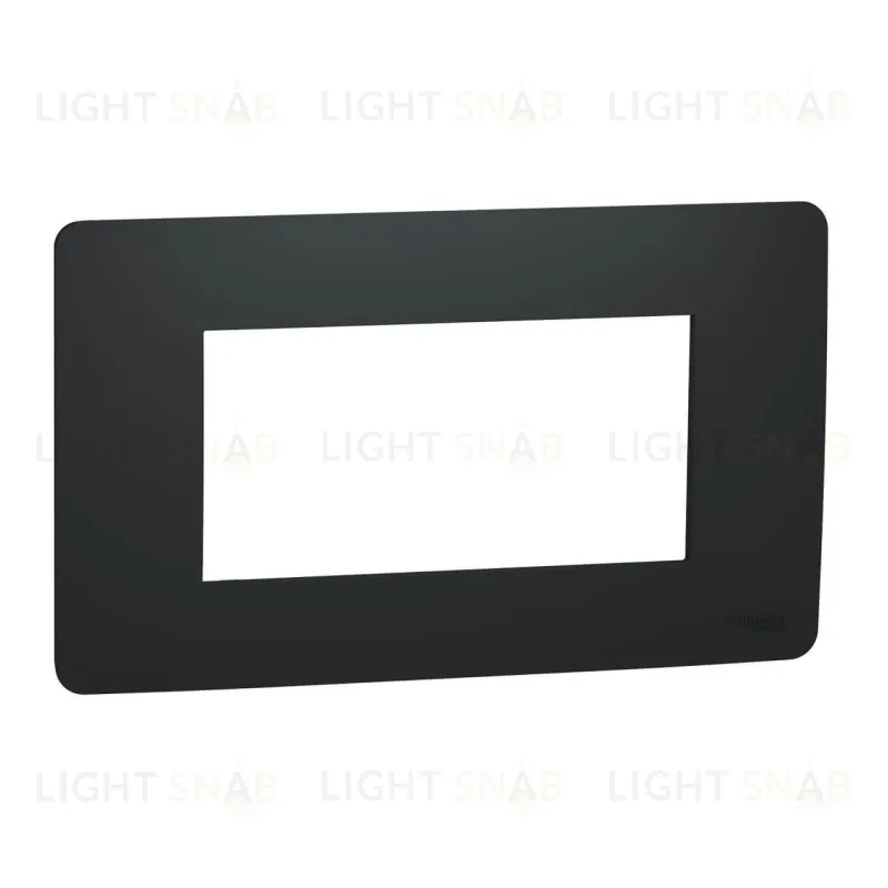 Рамка на 4 модуля Schneider Electric Unica Studio, антрацит NU210454 NU210454