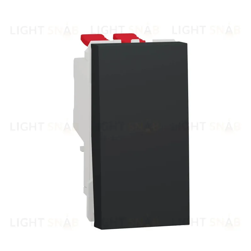 SE Unica Modular Переключатель 1-клавишный, перекрестный, сх. 7, 10 AX, 250В 1 модуль антрацит NU310554 NU310554