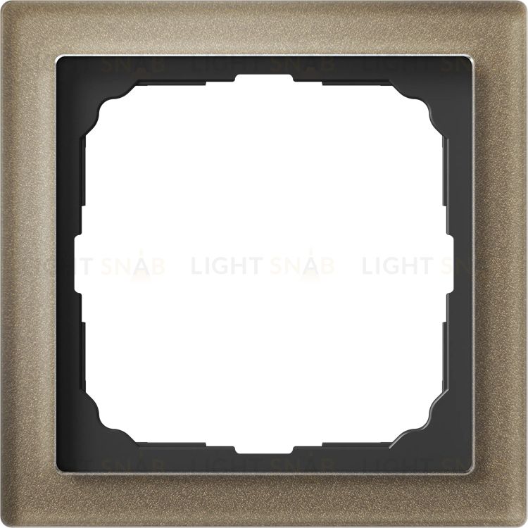 Рамка одинарная System Electric ArtGallery Pure, органическое стекло шампань GAL320501 GAL320501