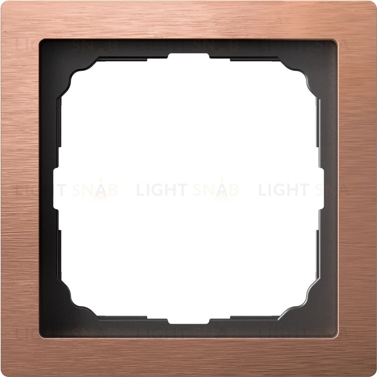 Рамка одинарная System Electric ArtGallery Pure, металл медь GAL312501 GAL312501