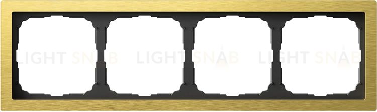 Рамка четверная System Electric ArtGallery Pure, металл золото GAL312404 GAL312404