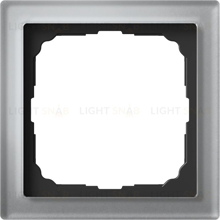 Рамка одинарная System Electric ArtGallery Pure, органическое стекло алюминий GAL320301 GAL320301