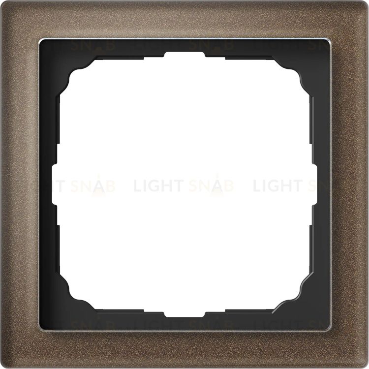 Рамка одинарная System Electric ArtGallery Pure, органическое стекло мокко GAL320601 GAL320601