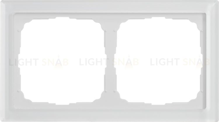 Рамка двойная System Electric ArtGallery Pure, органическое стекло белый GAL320102 GAL320102