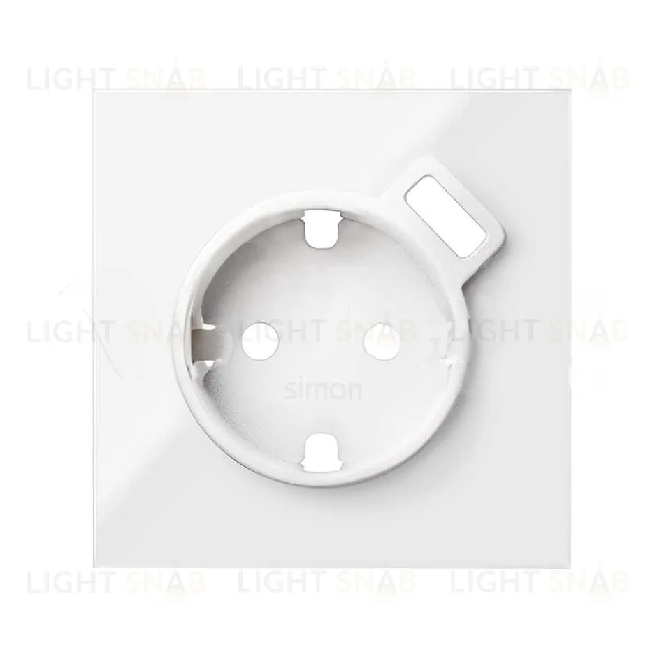 Simon 100 Белый глянец Накладка розетки Schuko с з/у USB SmartCharge 10000049-130 10000049-130