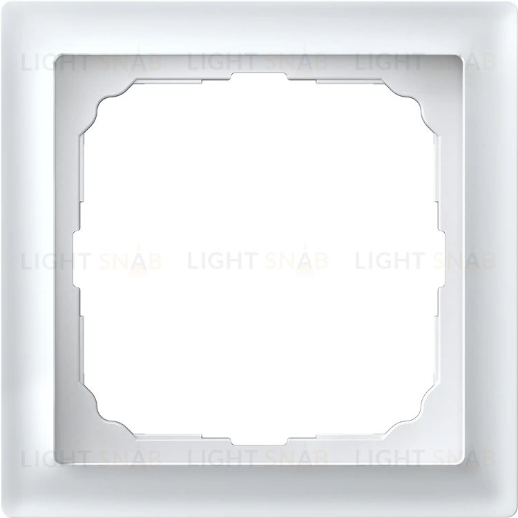 Рамка одинарная System Electric ArtGallery Pure, матовое органическое стекло белый GAL330101 GAL330101