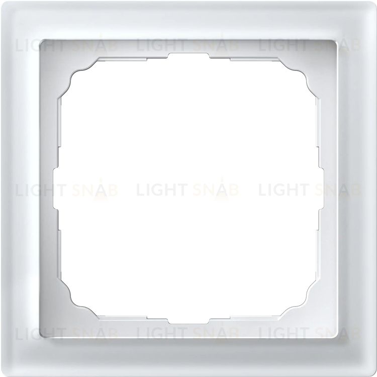 Рамка одинарная System Electric ArtGallery Pure, органическое стекло белый GAL320101 GAL320101