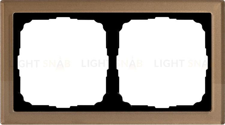 Рамка двойная System Electric ArtGallery Pure, органическое стекло шампань GAL320502 GAL320502