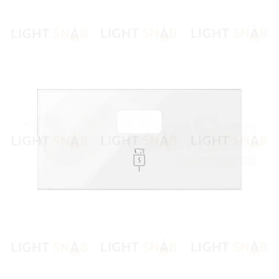 Simon 100 Белый глянец Накладка зарядного устройства USB SmartCharge 10001097-130 10001097-130