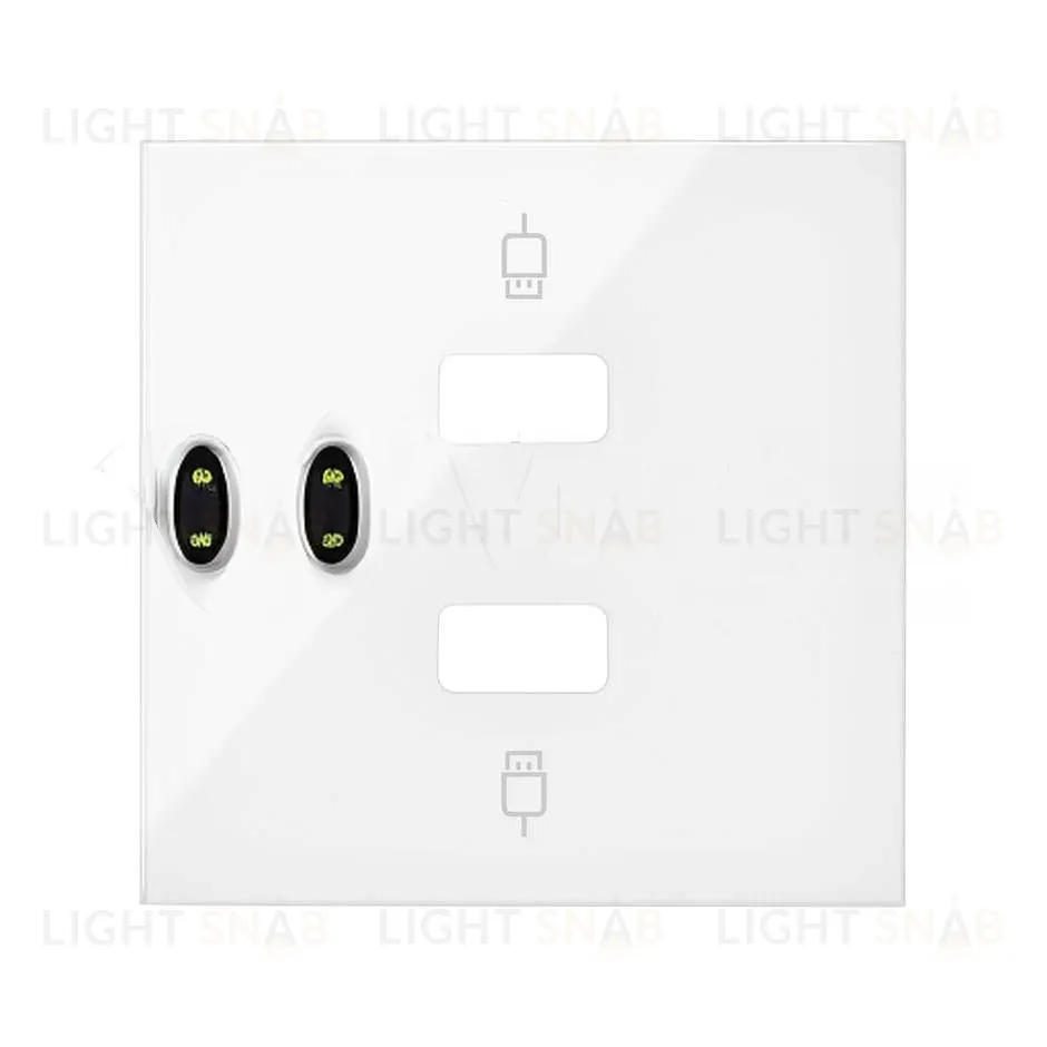 Simon 100 Белый глянец Накладка розетки 2xUSB 10001090-130 10001090-130