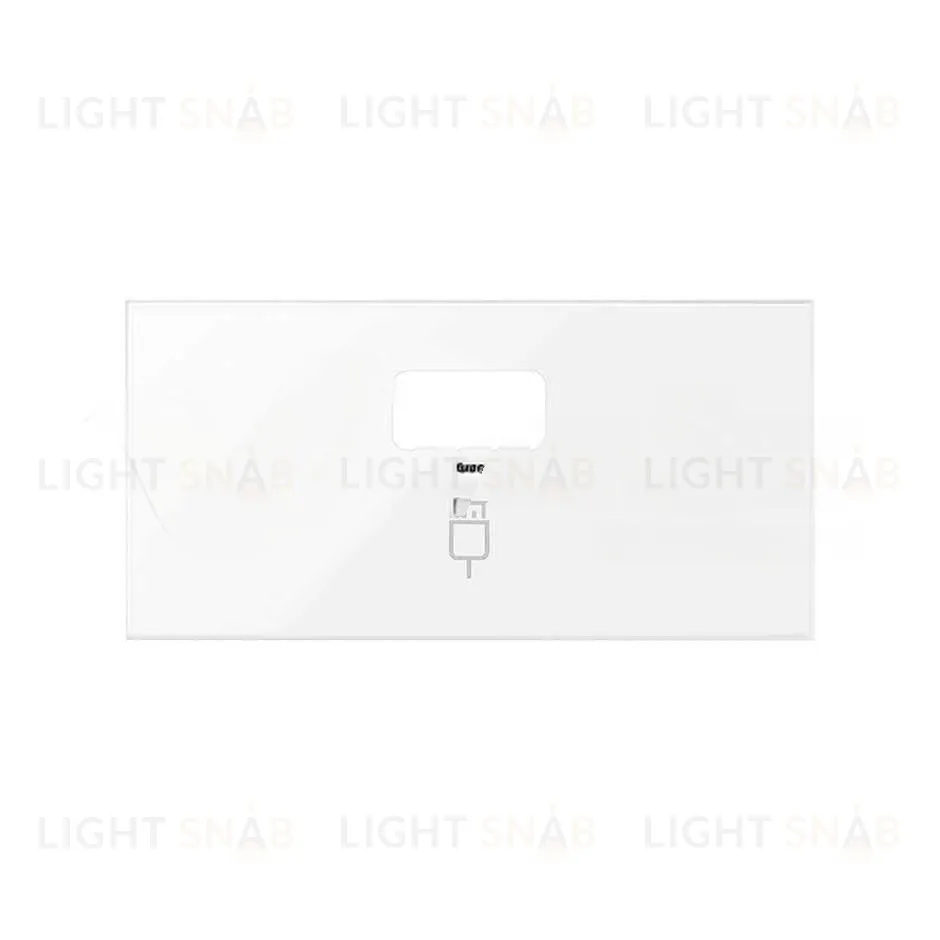 Simon 100 Белый глянец Накладка розетки USB 10001091-130 10001091-130