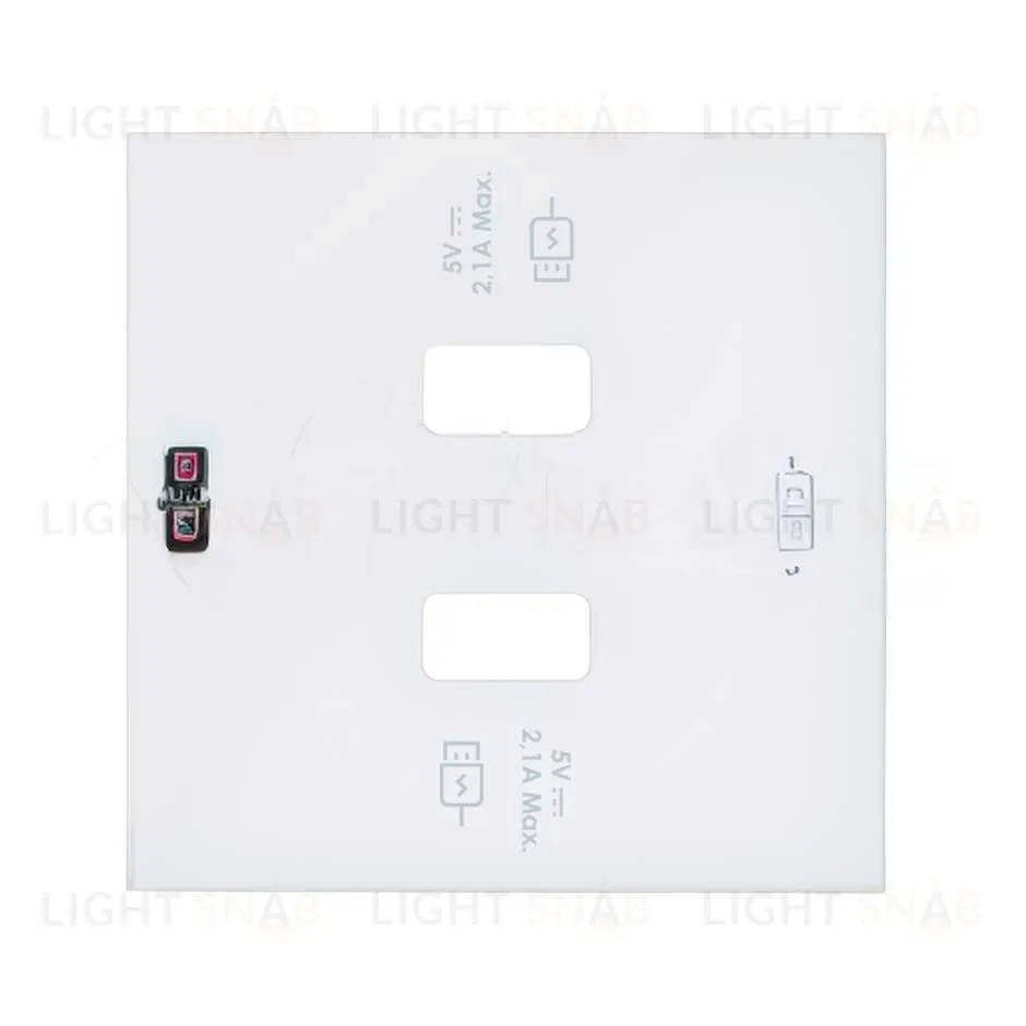 Simon 100 Белый матовый Накладка для 2-х зарядных устройств USB SmartCharge 10001196-230 10001196-230