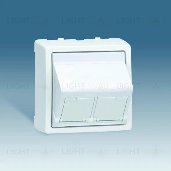 Адаптер на 2 RJ45 белый 73086-60 73086-60