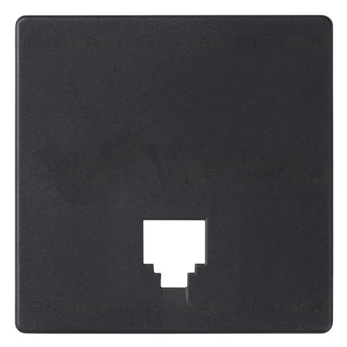 Simon S82 Concept Матовый черный, Накладка для телефонной розетки 8200062-098 8200062-098