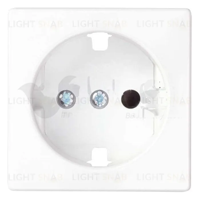 Simon S82 Concept Матовый белый, Накладка со шторками для розетки с заземлением Schuko 2Р+Е 8200041-090 8200041-090