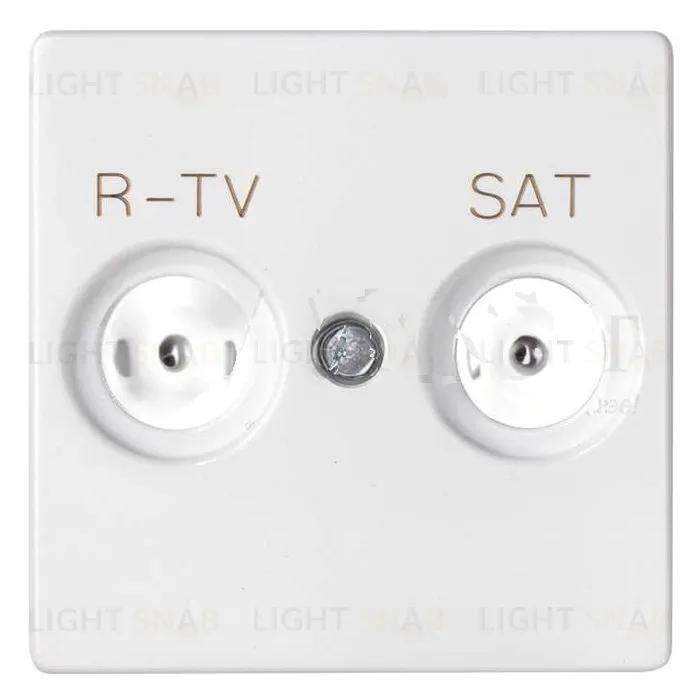 Simon S82 Concept Матовый белый, Накладка для розетки R-TV+SAT с пиктограммой "R-TV SAT" 8200097-090 8200097-090