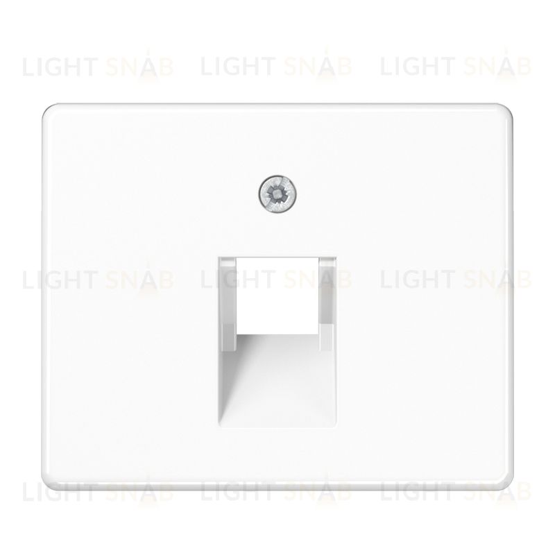 Jung SL 500 Белая накладка 1-ой наклонной ТЛФ/комп розетки SL569-1UAWW SL569-1UAWW