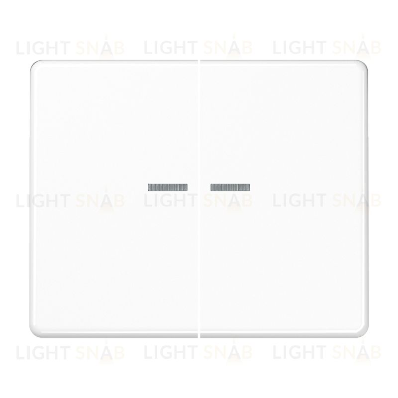 Jung SL 500 Белая клавиша 2-я с подсветкой SL595KO5WW SL595KO5WW