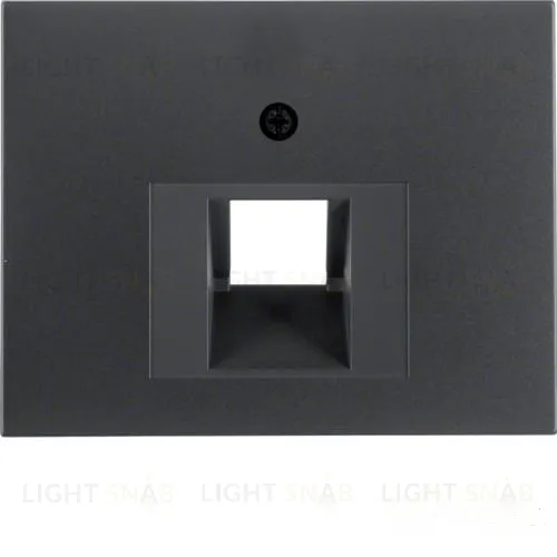 Центральная панель для розетки UAE, K.1, цвет: антрацит, матовый 14077006 14077006