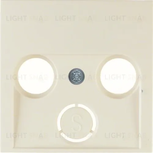 Центральная панель для антенной розетки, 2 и 3 отверстия, S.1, цвет: белый, с блеском 12038982 12038982