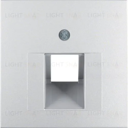 Центральная панель для розетки UAE, B.x, цвет: алюминий, матовый 14071404 14071404