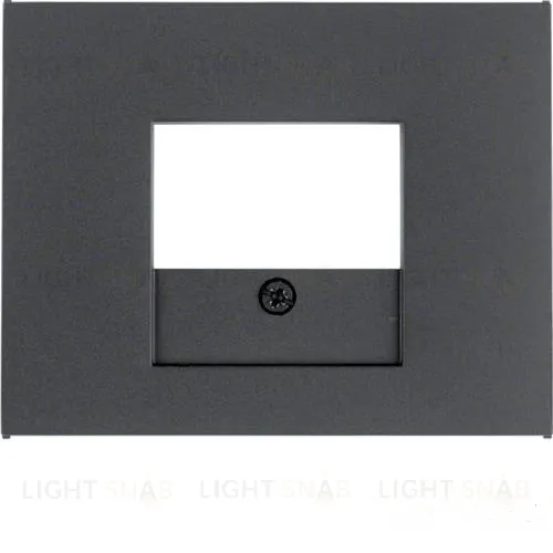 Центральная панель для розетки TAE, K.1, цвет: антрацит, матовый 10357006 10357006