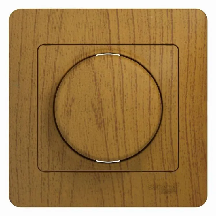 Светорегулятор поворотно-нажимной LED RC, 10-315Вт/ВА, лампы накал., галоген. от 20-630Вт/ВА, Glossa, дуб GSL000537 GSL000537