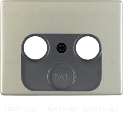 Центральная панель для антенной розетки, 2 и 3 отверстия, Arsys, цвет: нержавеющая сталь 12020004 12020004