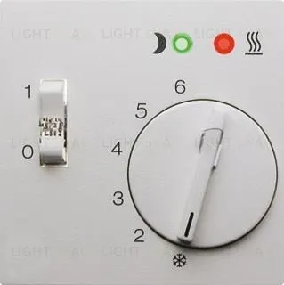 Центральная панель с поворотной кнопкой для регулятора температуры цвет: белый, с блеском Berker S.1 16728982 16728982