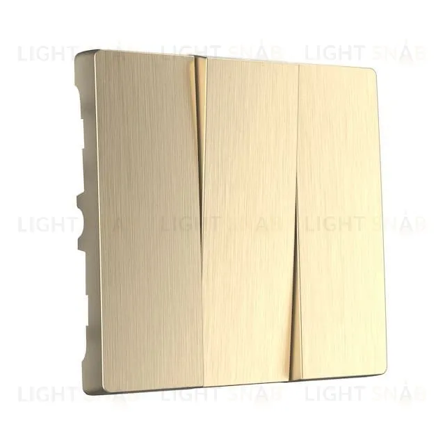 Набор клавиш для выключателя трехклавишного Werkel, шампань рифленый a051425 a051425