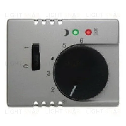 Центральная панель с регулирующей кнопкой, клавишей и линзами цвет: стальной, лак Berker Arsys 16729004 16729004