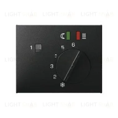 Центральная панель с регулирующей кнопкой, клавишей и линзами цвет: антрацит, матовый Berker K.1 16727106 16727106