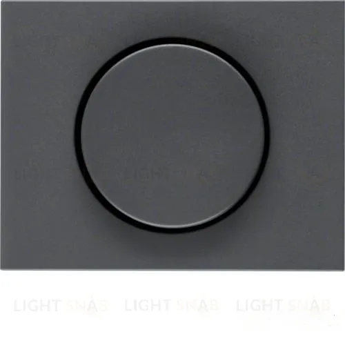 Центральная панель с регулирующей кнопкой для поворотного диммера, K.1, цвет: антрацит, матовый 11357006 11357006