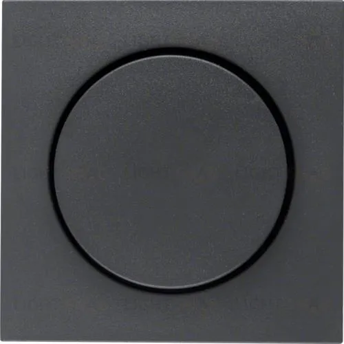 Центральная панель с регулирующей кнопкой для поворотного диммера, B.x, цвет: антрацит, матовый 11371606 11371606