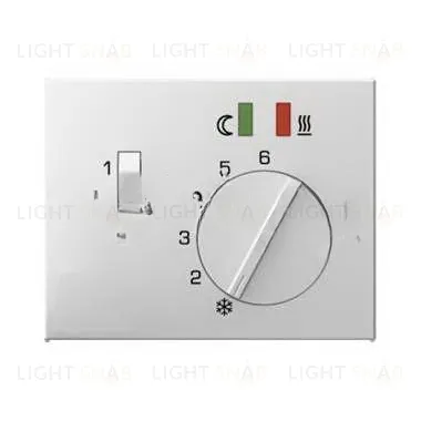 Центральная панель с регулирующей кнопкой, клавишей и линзами цвет: полярная белизна, с блеском Berker K.1 16727109 16727109