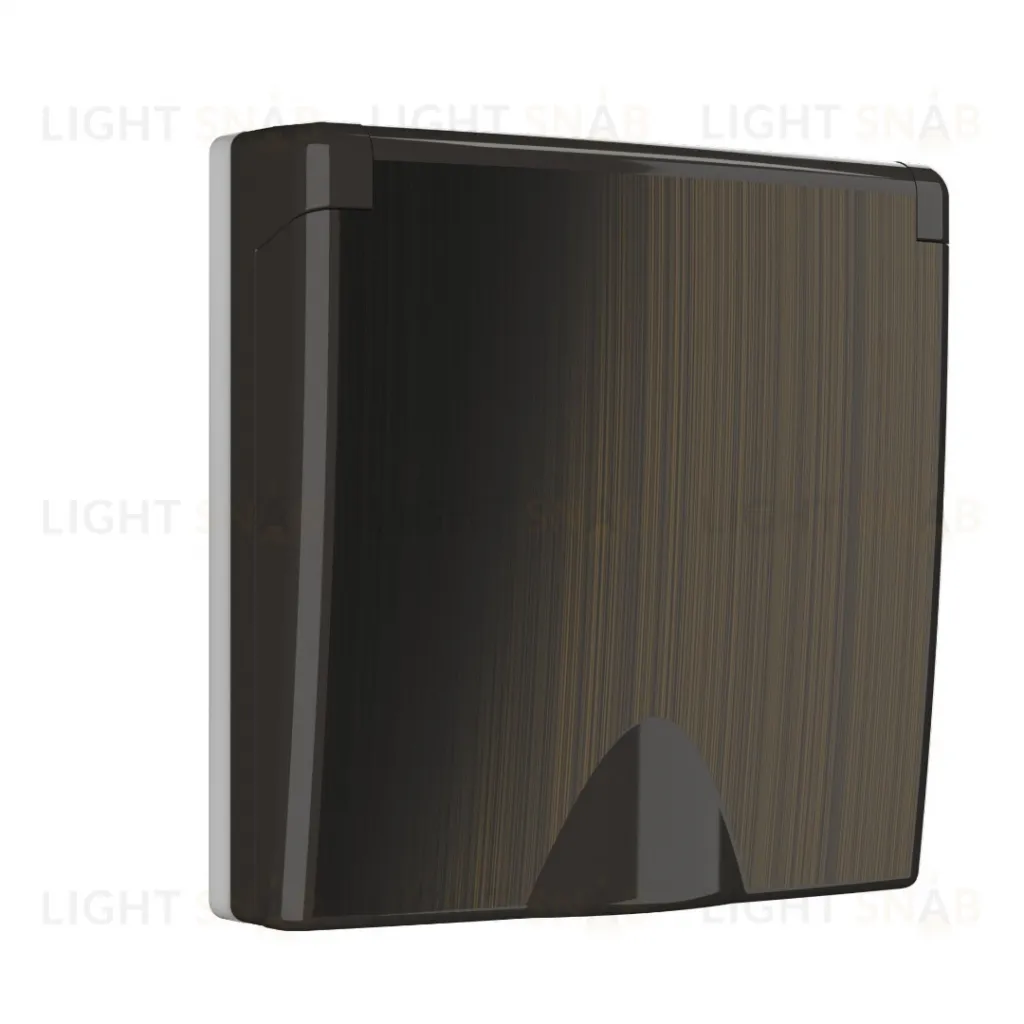 Накладка для розетки IP44 с крышкой Werkel, бронзовый a051066 a051066