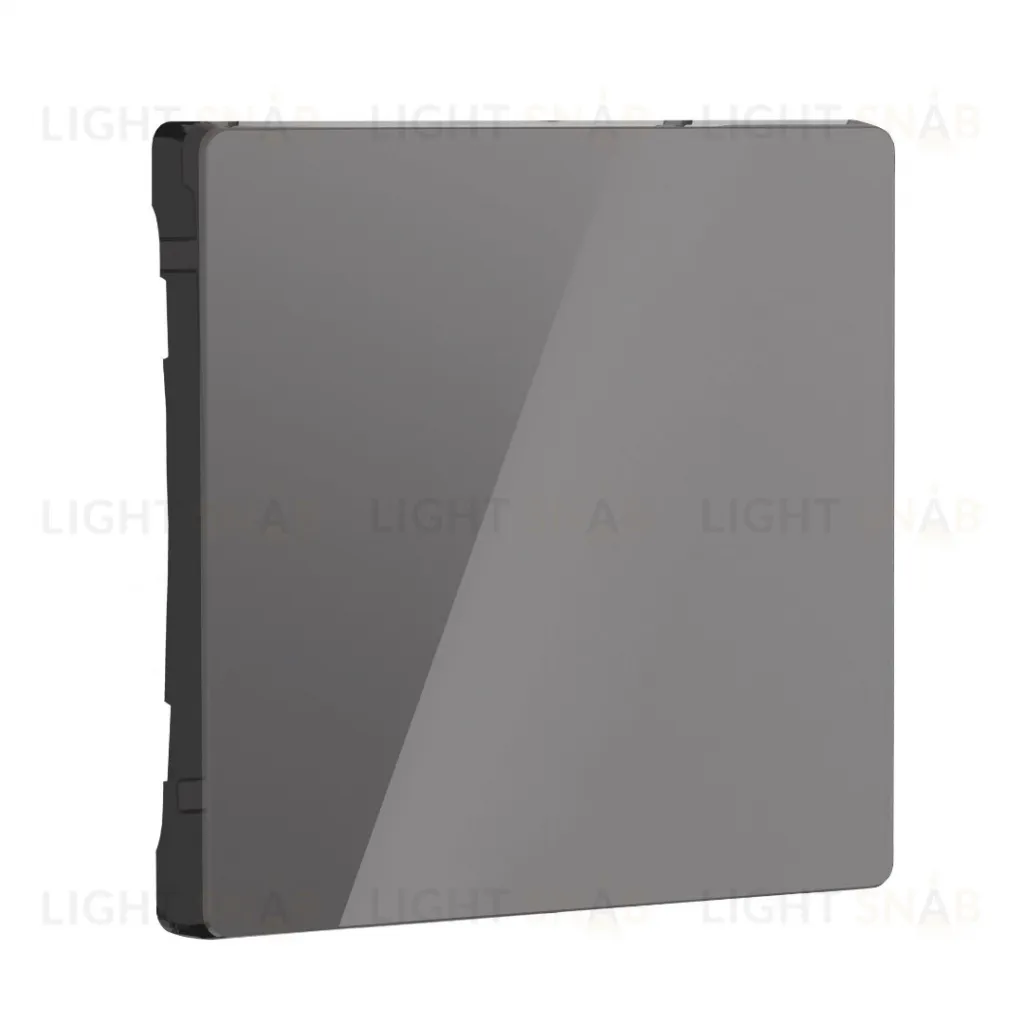 Выключатель одноклавишный перекрестный Werkel 10A/250В (из 3-х мест), графит акрил a051117+a064098 a051117 + a064098