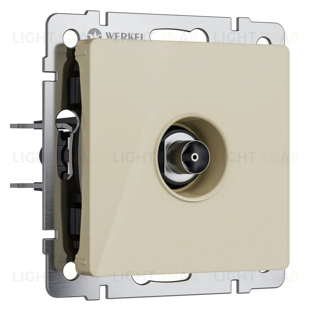 ТВ-розетка оконечная Werkel айвори акрил a064065 a064065