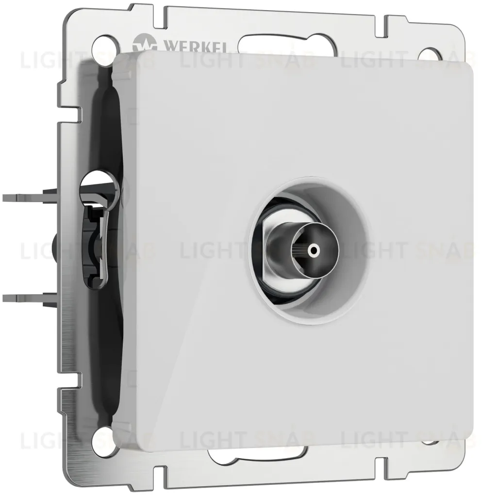 ТВ-розетка оконечная Werkel белый акрил a064018 a064018