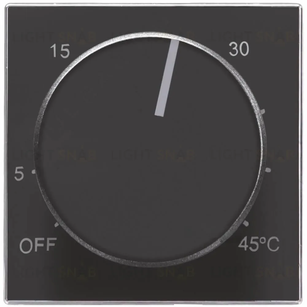 Накладка для терморегулятора ABB SKY, чёрный бархат 2CLA854090A1501 2CLA854090A1501