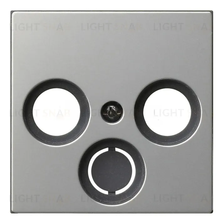 Gira S-55 накладка антенной розетки, сталь 0869600 0869600