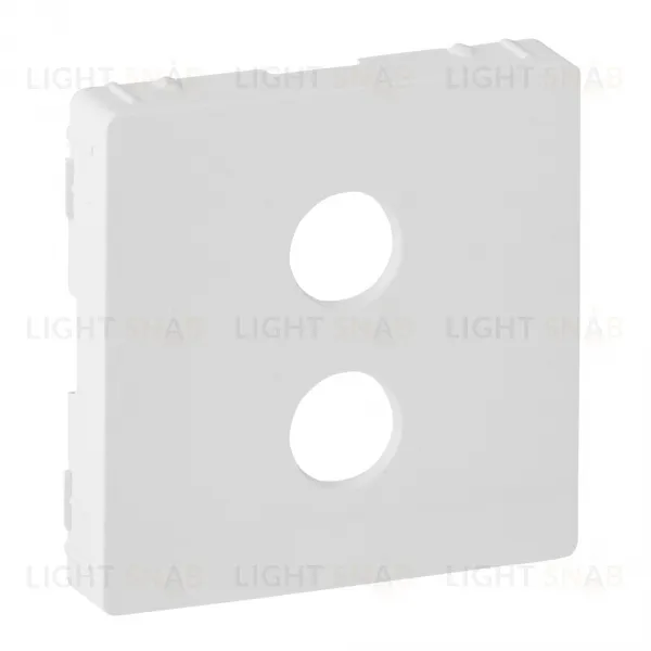 Valena Life Накладка для аудиорозетки ”банан” одиночной, белая 755280 755280