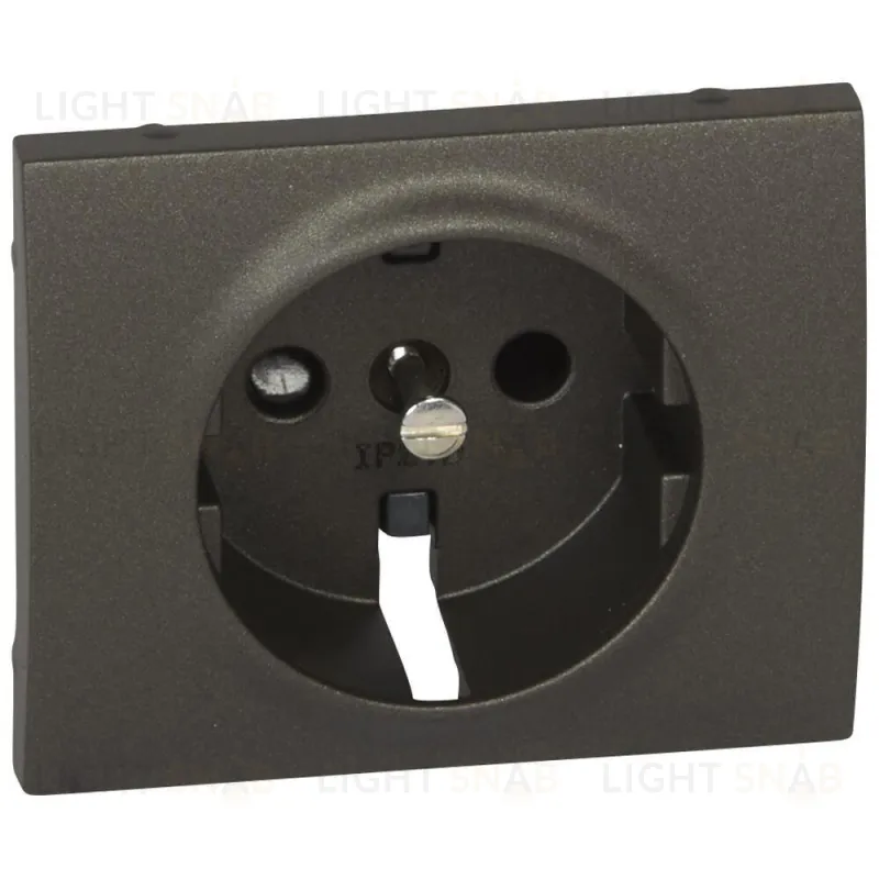 Legrand Galea Life Темная Бронза Накладка розетки с/з, с защитными шторками 771221 771221