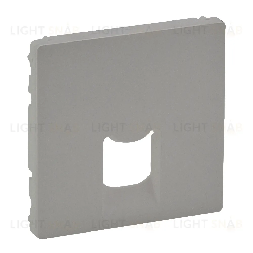 Valena Life Лицевая панель для одиночных телефонных/компютерных розеток. Алюминий 755412 755412
