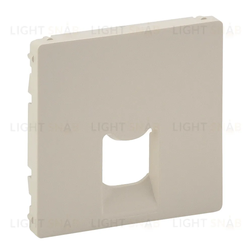 Valena Life Накладка для 1-ных телефонных/компютерных розеток, слоновая кость 755411 755411